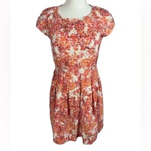 Madewell Multicolor Floral Cap Sleeve Mini Dress Size 2